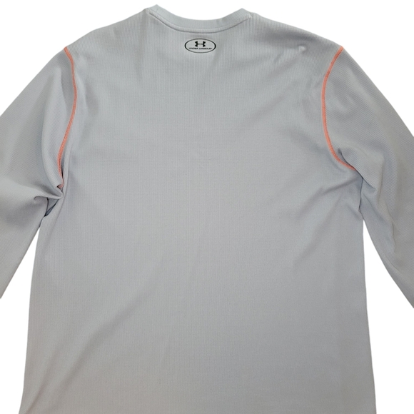 Under Armour Men's Cold Gear Long Sleeve Thermal Shirt Gray/Orange Size 2XL - Picture 5 of 7
